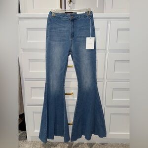High rise, super flare Kancan jeans, NWT